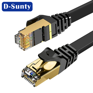 Câble Ethernet plat blindé D-Sunty 10 Gbit/s 600 MHz Cat7, résistant aux intempéries, en cuivre toronné, RJ45, pour PS5, Xbox, modem, routeur, 10 m - Product Image 6