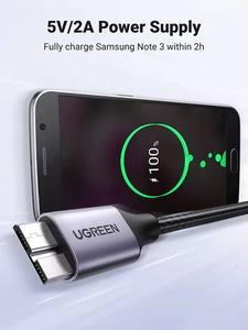 <span class=keywords><strong>Cable</strong></span> Micro USB 3.0 UGREEN, <span class=keywords><strong>Cable</strong></span> USB 3.0 a Micro B, <span class=keywords><strong>Cable</strong></span> de <span class=keywords><strong>Disco</strong></span> <span class=keywords><strong>Duro</strong></span> <span class=keywords><strong>Externo</strong></span> con Trenzado de Nailon, Compatible con <span class=keywords><strong>Samsung</strong></span> Galaxy - Product Image 5
