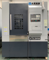Vente Flash : Tour CNC Vertical VTC50 Haute Précision avec Système Fanuc pour l'Usinage de Pièces à Brides et Disques