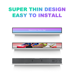 Kệ Thông Minh 28.1 Inch Màn Hình Siêu Rộng Thanh Kéo Dài Siêu Thị Trong Nhà Màn Hình Hiển Thị Quảng Cáo Lcd - Product Image 5