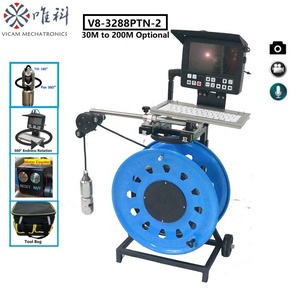 Caméra d'inspection de puits d'<span class=keywords><strong>eau</strong></span> Vicam 150m, caméra <span class=keywords><strong>sous</strong></span>-marine HD 50mm avec rotation panoramique et inclinaison, écran 8 pouces, caméras de forage V8-3288PTN-2 - Product Image 3