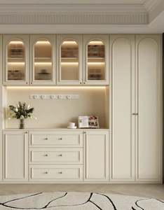 Modern Luxury MDF Wood <b>Sideboard</b> Cabinet <b>for</b> Home <b>Kitchen</b> Living Room Hotel Dining Room Home Bar with Storage Features - Product Image 1