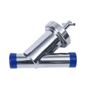 Trilamp filtro sanitário em aço inoxidável ss304 316l, filtro de aço inoxidável com braçadeira tripla