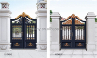 Porte coulissante rétractable automatique moderne en aluminium pour villa, jardin et arrière-cour Modélisation 3D incluse