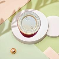 Flacon de parfum en verre givré estampé à chaud de 20 ml, 30 ml, 50 ml avec pompe à lotion pour crème et sérum de soin de la peau