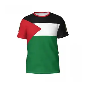 Venta al por mayor Turkmenistán bandera camiseta United Merchants Tayikistán Israel camiseta Palestina camiseta para hombres