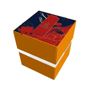 Panier cadeau de fruits ondulé personnalisé 5 plis Dragon de pomme, boîtes en carton de fruits boîtes d'emballage orange en carton de banane boîtes de fruits/