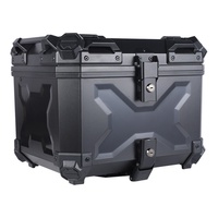 Boîte à bagages supérieure pour moto personnalisée noire 45L ABSX à dégagement rapide grande capacité pour scooter