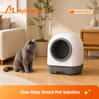 Bac à litière intelligent Dolphin MAX CH-ICB015, toilette automatique pour chat à nettoyage automatique, contrôle par application, réservoir de 9 L, espace super spacieux de 80 L