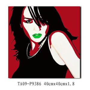 <span class=keywords><strong>Arte</strong></span> de Pared en Lienzo con Retrato Abstracto Estilo Pop Art de Lujo, Impresiones Vibrantes en Bloques de Color Digital para Decoración Moderna del Hogar - Product Image 3