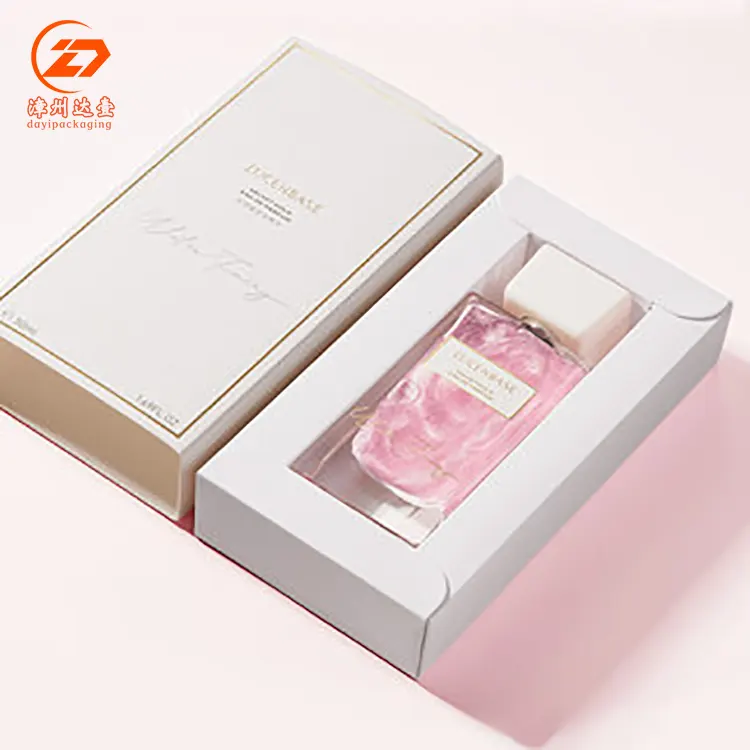 Caixa de manchas de perfume feito sob encomenda, caixa de luz de papel fantasia para perfume