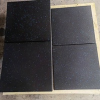 Alfombrilla de goma de alta densidad para gimnasio, estera protectora de punto de Color personalizada para ejercicio físico, suelo de goma para interiores