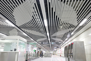 Sang trọng tùy chỉnh trang trí nội thất kim loại Trần Treo Nhôm vách ngăn Trần cho dự án cao cấp - Product Image 6