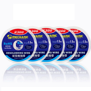 MÉCANICIEN série R300 1.0/1.5/2.0/2.5/3.0/3.5/4.0MM soudure mèche dissolvant fil à dessouder ligne pour téléphone dessoudage tresse outil - Product Image 1