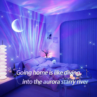 Projecteur LED Starlight à Effet Ondulatoire Dynamique, Contrôle par Application, Alimentation USB pour Enceinte, Idéal pour Fêtes Intérieures/Extérieures Décoratives
