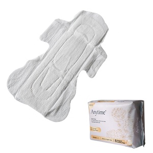 Serviettes hygiéniques de nuit super absorbantes haut de gamme, professionnelles, 290 mm, 7,5 g, en coton respirant, avec logo personnalisé et ailettes - Product Image 3