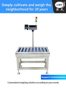 J-sky Hochpräzise nicht angetriebene industrielle Förder walzen waage Automatische Gewichts sortiermaschine 100 Grenzen Alarm ODM OEM Trommel waage - Product Image 3