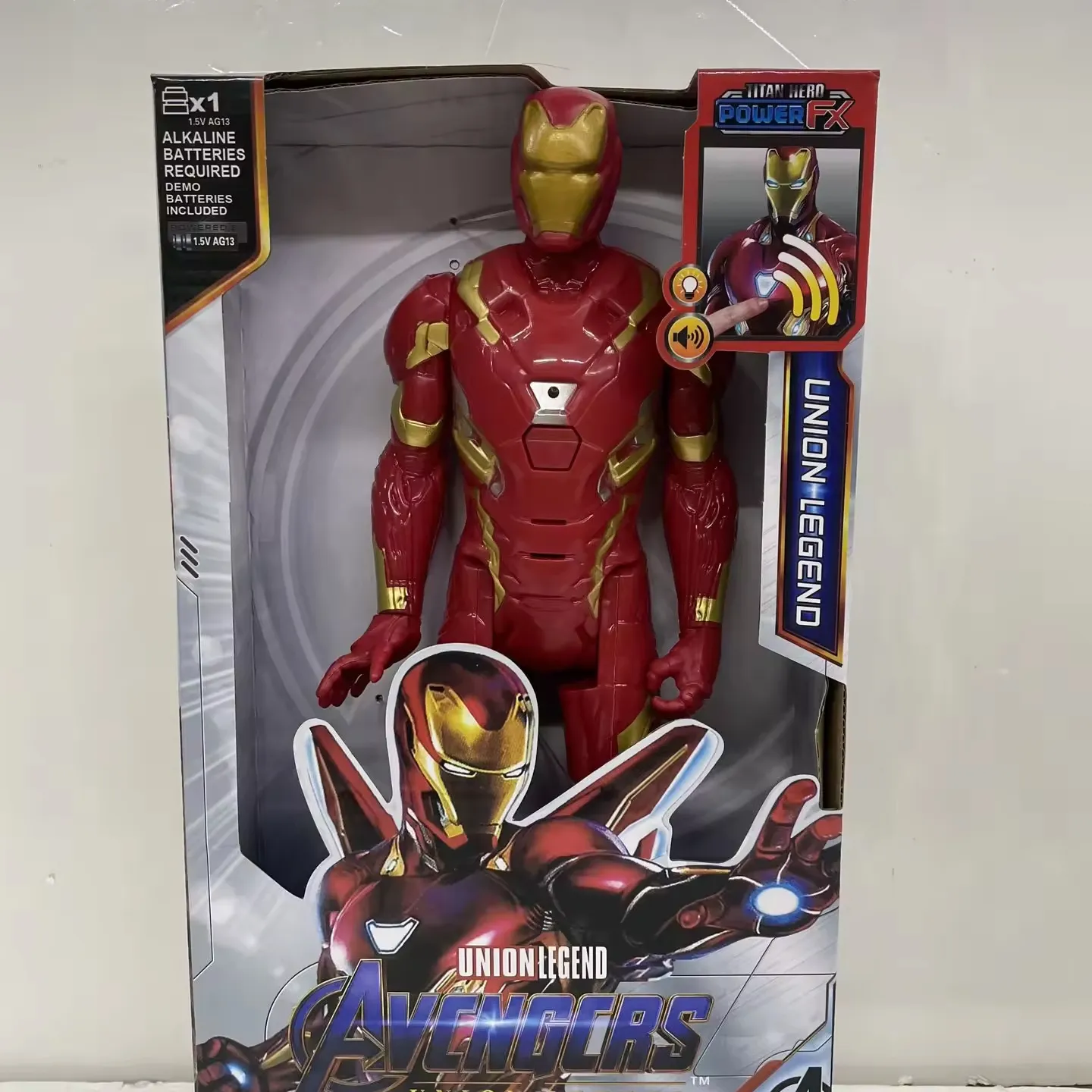 Fabricante atacado boneco de ação da moda enfeites boneco avenged 12" Iron Spider América Mans