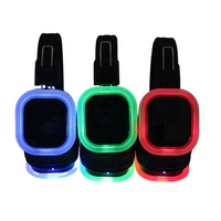 Lumières LED colorées 3 ou plusieurs canaux casque disco sans fil silencieux ultra confortable