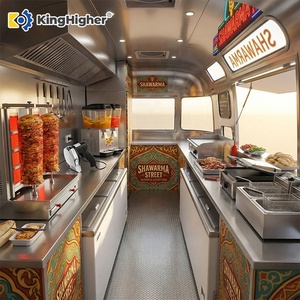 Carrito de Comida Móvil Personalizado sobre Ruedas, Remolque de Acero Inoxidable para Venta de Comida Callejera, Cocina Completa para Shawarma, Doner Kebab, en Venta - Product Image 4