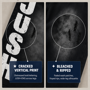 High Street Vintage Spray Dye Letter Print <strong>Shorts</strong> American Distressed Loose Wide-Leg Sports <strong>Shorts</strong> Elastic Mid Rise 100% Cotton - Product Image 3