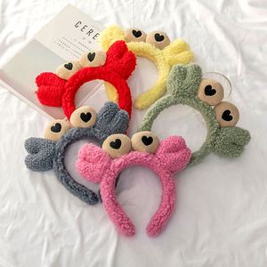 Little Crab Face-washing Fabric <b>Headband</b> <b>Cute</b> Cartoon Hair Tie Women Korean-style Minimalist Girly Headwrap Sweet Playful Look - Product Image 1