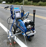 Machine de marquage routier manuelle efficace à haute précision pour peinture à froid