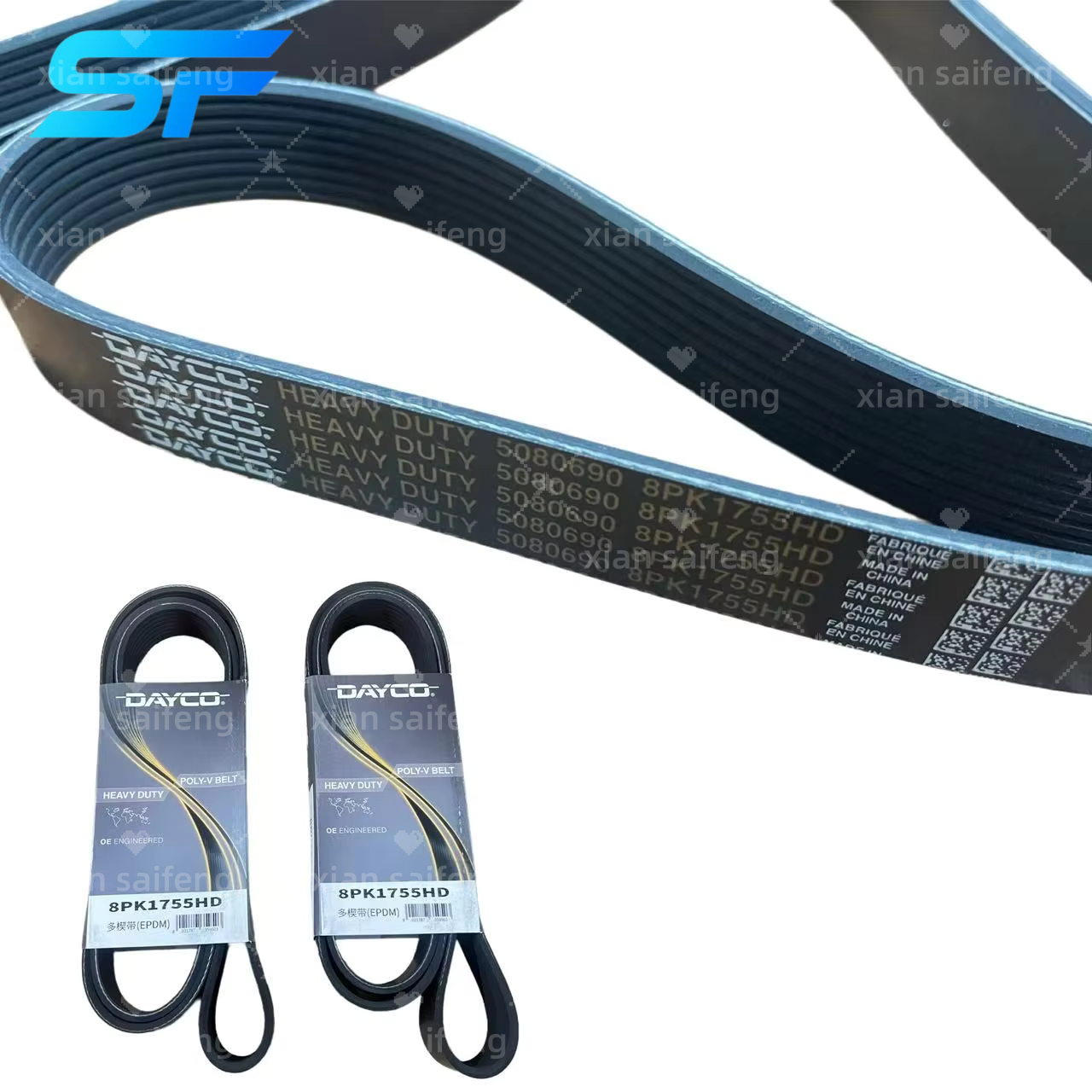 Fan Belt for Weichai Engine - 8PK1755 Jackie Chan H7 460HP