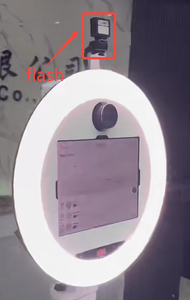 Soporte para iPad y Cámara DSLR Portátil con Flash, Alimentado por Baterí<span class=keywords><strong>a</strong></span> Móvil, Banco de Energí<span class=keywords><strong>a</strong></span>, Cable de Alimentación CC, Cabina de Fotos para iPad - Product Image 3