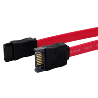 Kabel Ekstensi Datar PVC SATA 3.0 7-Pin Male Female Kecepatan Tinggi Ramah Lingkungan 50CM Konduktor CCA Konektor Hard Drive Komputer