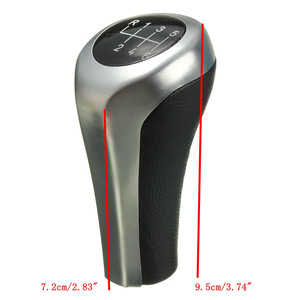 Car <b>Gear</b> Shift <b>Knob</b> For Bmw E90 E91 E92 X1 X3 X5 6 Speed Aluminum Alloy Silver Black Ergonomic Design - Product Image 4