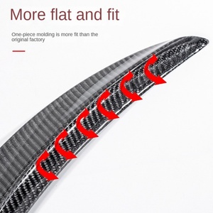 Aileron arrière en carbone sec solide pour Tesla, aileron arrière en fibre de carbone pour Tesla, aileron arrière en fibre de carbone pour Model Y Model 3 - Product Image 3