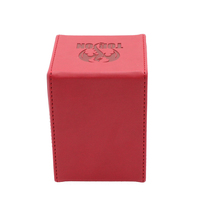 Boîte de rangement en cuir PU, boîte à cartes de jeu de commerce, Logo personnalisé de haute qualité, de pont, pièces