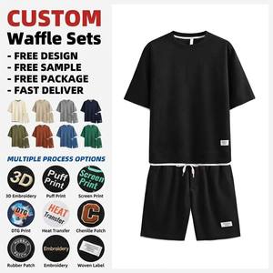 Completo Estivo Casual da <span class=keywords><strong>Uomo</strong></span> con Logo Personalizzato, Set Due Pezzi con T-shirt e Pantaloncini, Traspirante con Stampa Digitale, Prodotto da Produttore di <span class=keywords><strong>Abbigliamento</strong></span> - Product Image 1