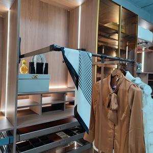 Ventes chaudes : Support mural en aluminium à un seul niveau, à fermeture douce, avec rail de suspension pour vêtements, gain de place - Product Image 4