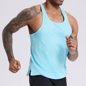 Wholesale Custom T-Shirt Pineapple Grid Fabric Fashion Fitness Hoodies Sleeveless For Sport Running Sleeveless <b>Vest</b> - Product Image 1