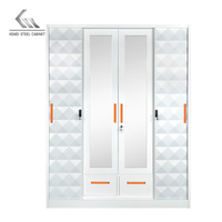 Prix du fabricant Garde-robe en métal Almirah Garde-robe de rangement Armoire de placard en acier métal multi-usages