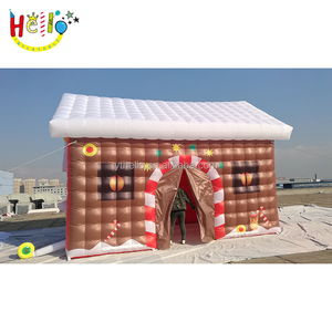 Cabane en rondins gonflable de Noël, maison en bois d'hiver gonflable avec design personnalisé - Product Image 2