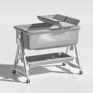 <span class=keywords><strong>Cuna</strong></span> portátil plegable <span class=keywords><strong>de</strong></span> altura ajustable para recién nacidos, <span class=keywords><strong>cuna</strong></span> para bebés, cama <span class=keywords><strong>de</strong></span> <span class=keywords><strong>viaje</strong></span> portátil <span class=keywords><strong>con</strong></span> mosquitera - Product Image 4