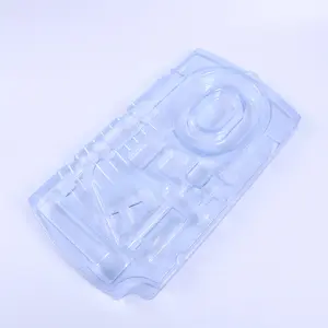 Sert plastik vakum termoform kateter plastik tepsiler Blister tıbbi cihaz ambalajı