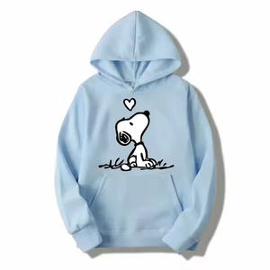 Sudadera con Capucha con Estampado de Perro de Dibujos Animados para Hombre y Mujer, Sudadera con Capucha de Forro Polar Cálido para Invierno, Unisex, Venta al por Mayor - Product Image 3