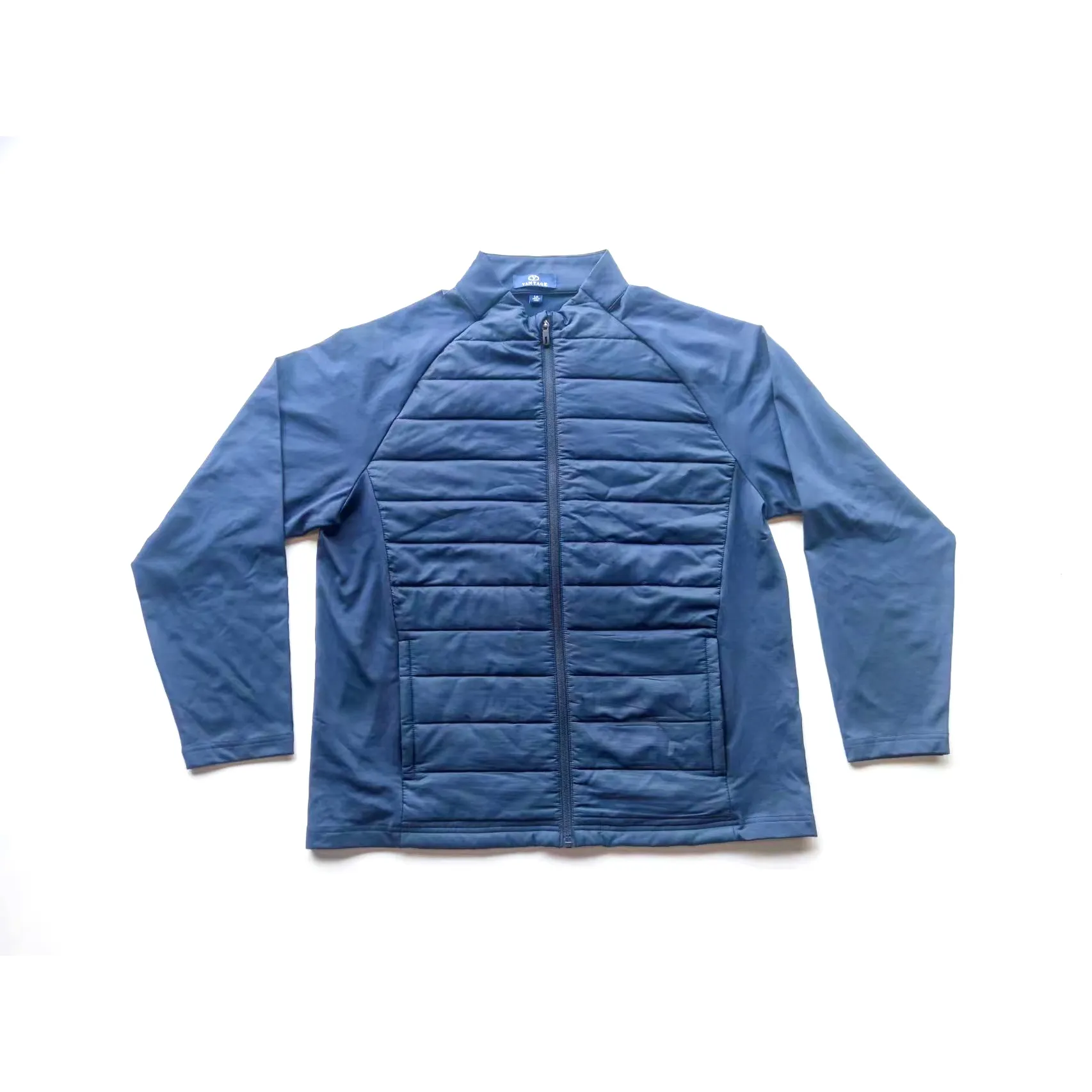 Factory OEM Logo Plain Men Warm Blue Coats Fashion Jacket Winter Wear Windbreaker For Men