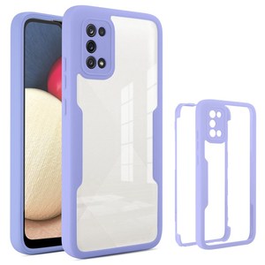 Funda para Teléfono Samsung <span class=keywords><strong>Galaxy</strong></span> A02s con Protección de Pantalla de <span class=keywords><strong>360</strong></span> Grados, Protector de Pantalla de PET, Panel Trasero Acrílico y Marco de TPU - Product Image 2