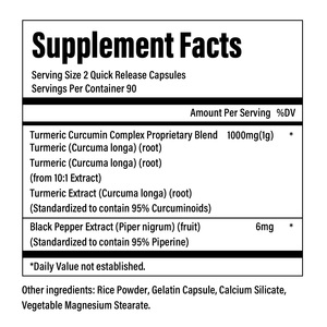 <b>Turmeric</b> Curcumin Hard Capsules <b>Supplement</b> OEM Private Label Manufacturer 95% Curcuminoids Joint Inflammation Support <b>Bulk</b> GMP - Product Image 3