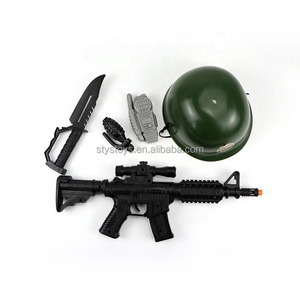 Kids Role Play <strong>Army</strong> <strong>Helmet</strong> Kit Cosplay Military Gun Toys Set Soldier Costume Toy - Product Image 3