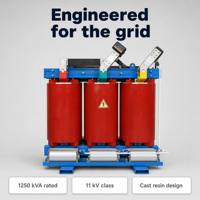 Transformateur de distribution triphasé à résine moulée de type sec 50kVA 630kVA 10kV 35kV IEC60076 à faibles pertes pour usage commercial