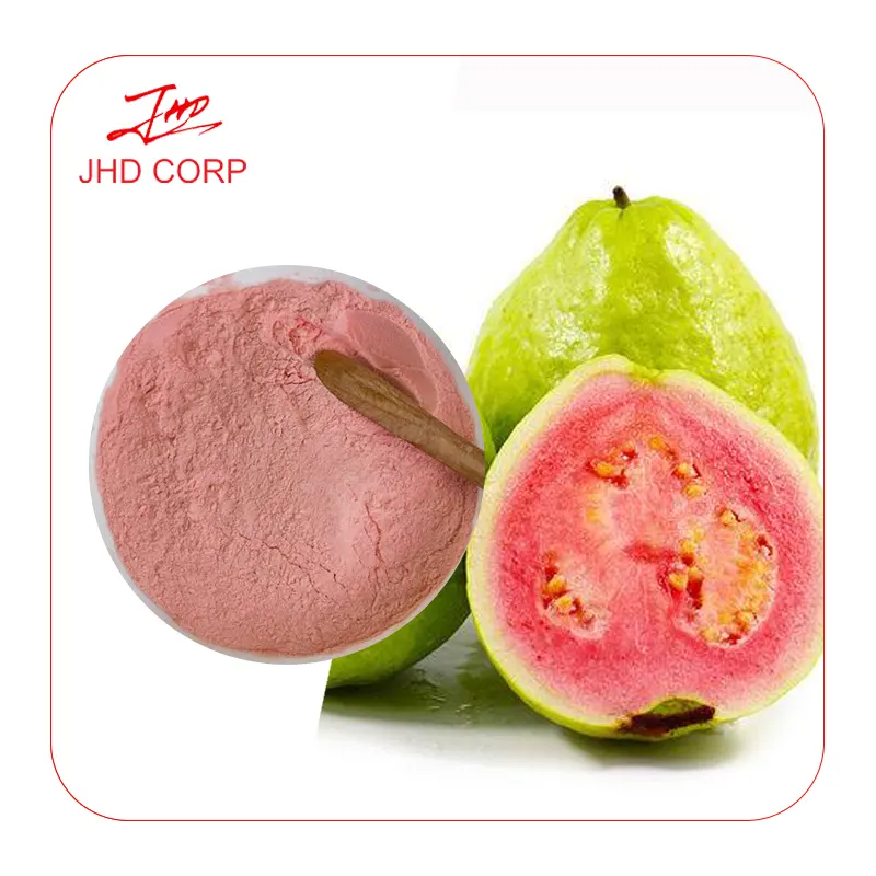 JHD Freeze-Dried Fruit Powder No Additives Organic Natural Pink Guava Fruit Powder