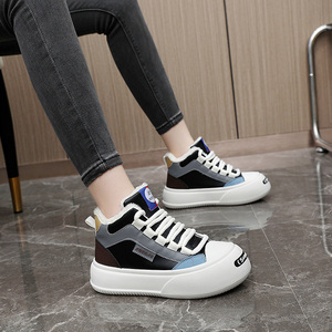 2026 New Winter Sports Shoes Thick Sole Warm Cotton Plush Student Shoes Flat Waterproof Design Anti-Slip Shock Absorbing - Product Image 5