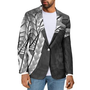 All'ingrosso completi da <span class=keywords><strong>uomo</strong></span> <span class=keywords><strong>Blazer</strong></span> autunno Casual <span class=keywords><strong>Blazer</strong></span> personalizzato nero <span class=keywords><strong>grigio</strong></span> stampato coppia polinesiana hawaiana elegante <span class=keywords><strong>Blazer</strong></span> per gli uomini - Product Image 1