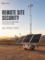Tour de surveillance mobile solaire autonome avec vision nocturne et système de sécurité par carte SIM pour chantier de construction